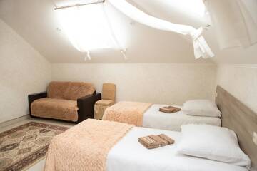 Просторный двухместный номер с 2 отдельными кроватями в Гостинице Villa Vida